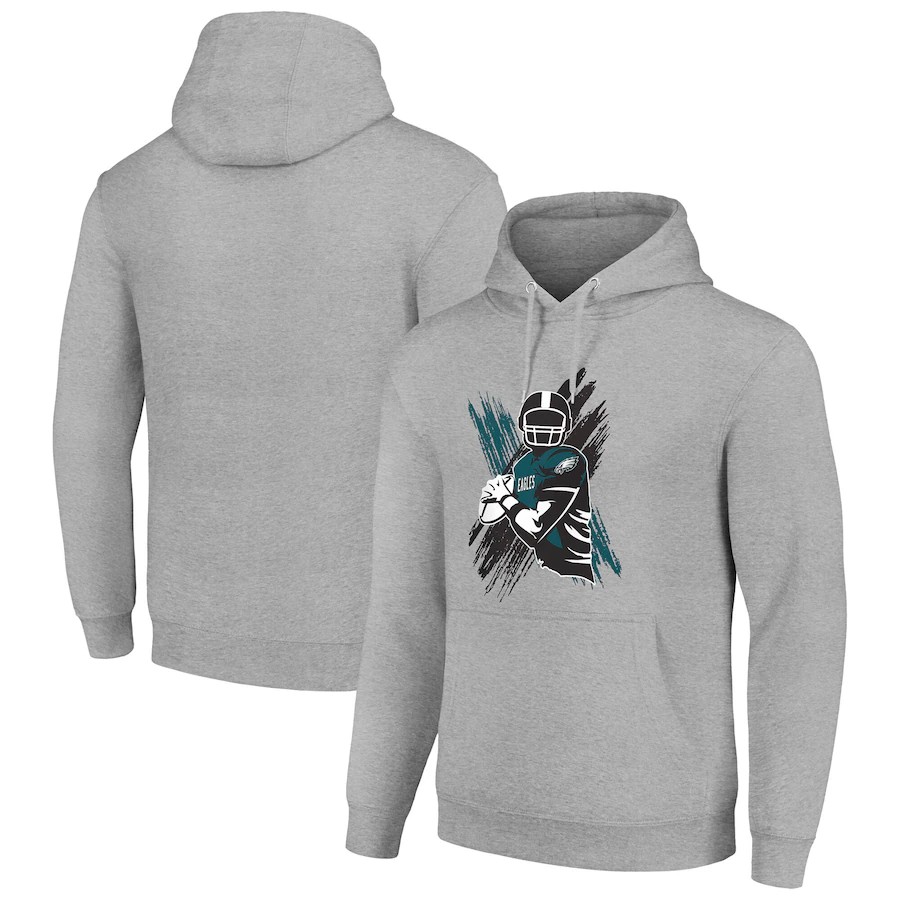 Men philadelphia eagles grey 2024 NFL hoodie